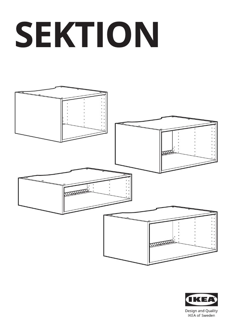 Página 1 del manual Manual de usuario Ikea SEKTION 904.997.35