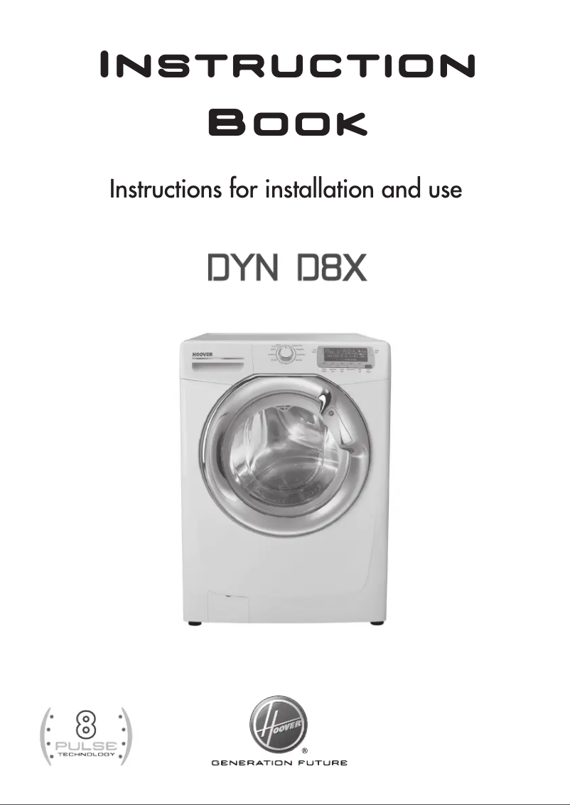 Page 1 de la notice Manuel utilisateur Hoover DYN 8163D8X-80