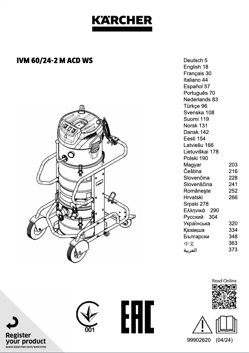 Página 1 del manual Manual de usuario Kärcher IVM 60/24-2 M ACD WS