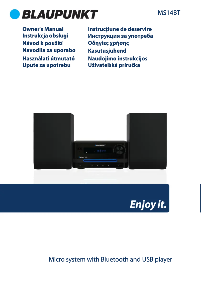 Page n°1 - Manuel utilisateur Blaupunkt MS14BT
