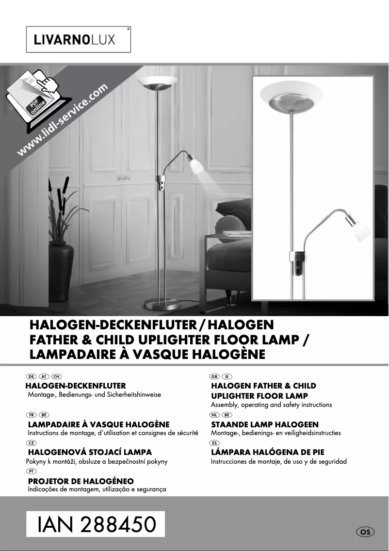 Page n°1 - Manuel utilisateur Livarno Lux IAN 288450