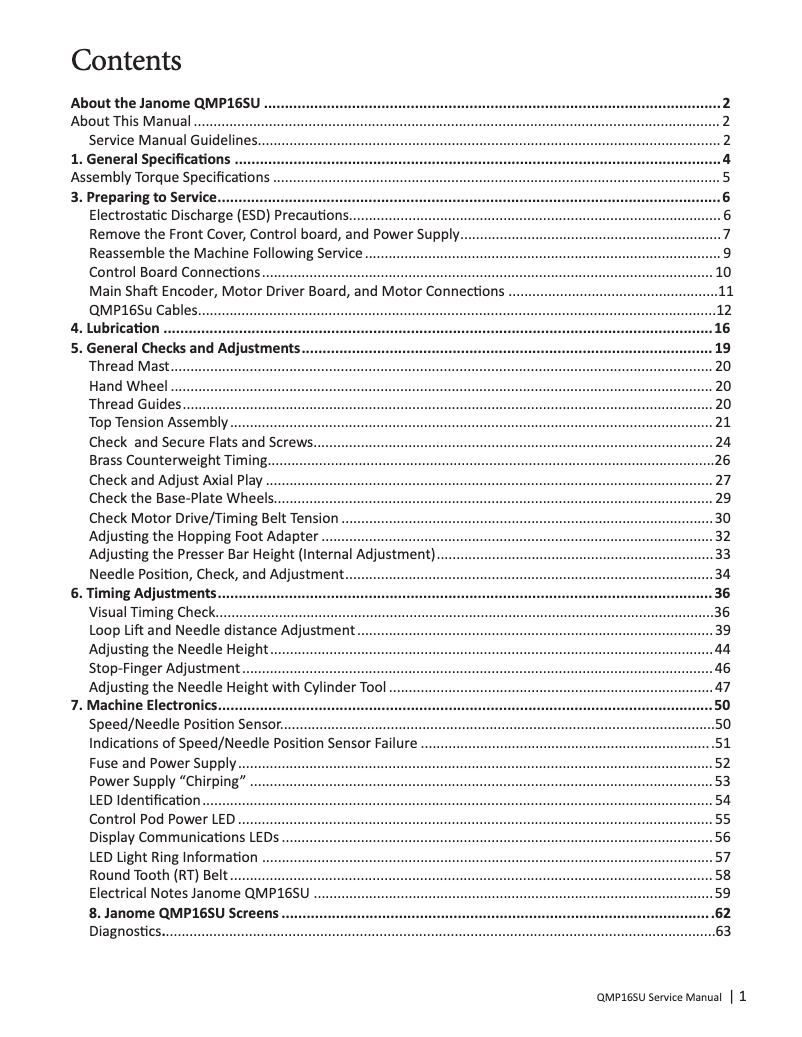 Image de la première page du manuel de l'appareil Quilt Maker Pro 16