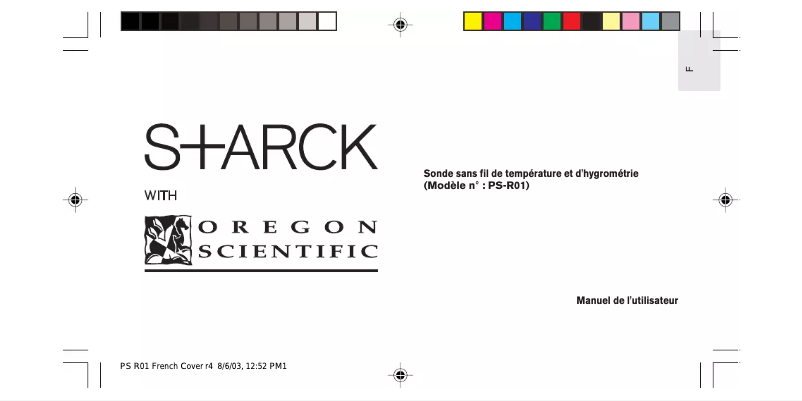 Page 1 de la notice Manuel utilisateur Oregon Scientific PSR01