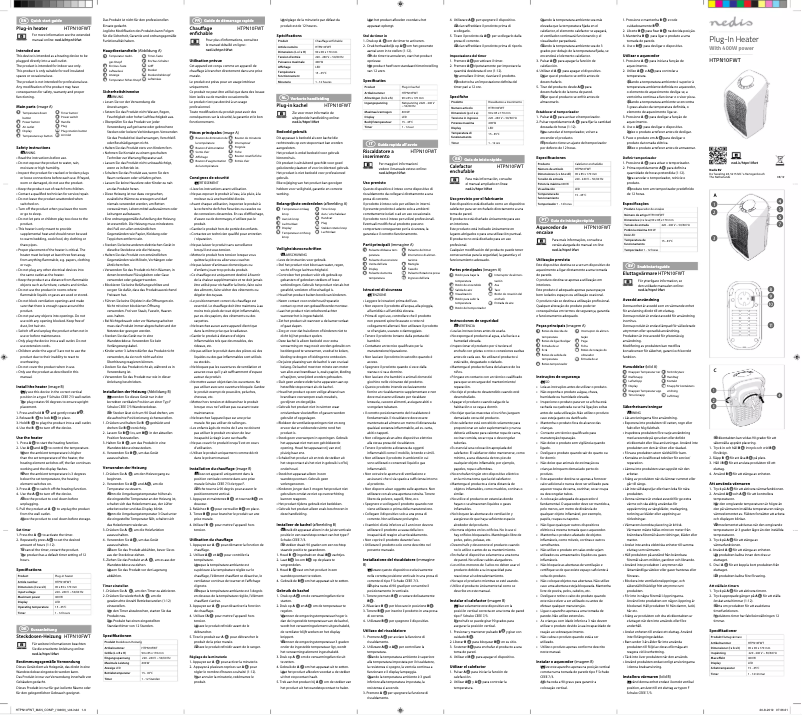 Page 1 de la notice Manuel utilisateur Nedis HTPN10FWT