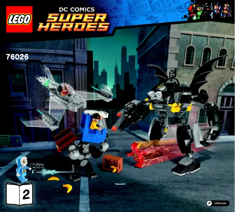 Page 1 de la notice Manuel utilisateur Lego DC Comics Super Heroes 76026