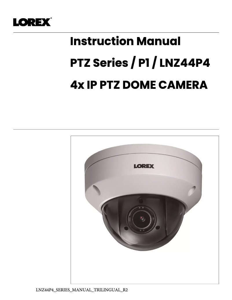 Image de la première page du manuel de l'appareil LNZ44P4