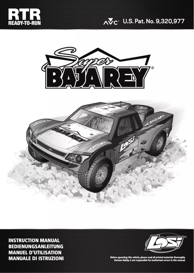 Image de la première page du manuel de l'appareil Super Baja Rey