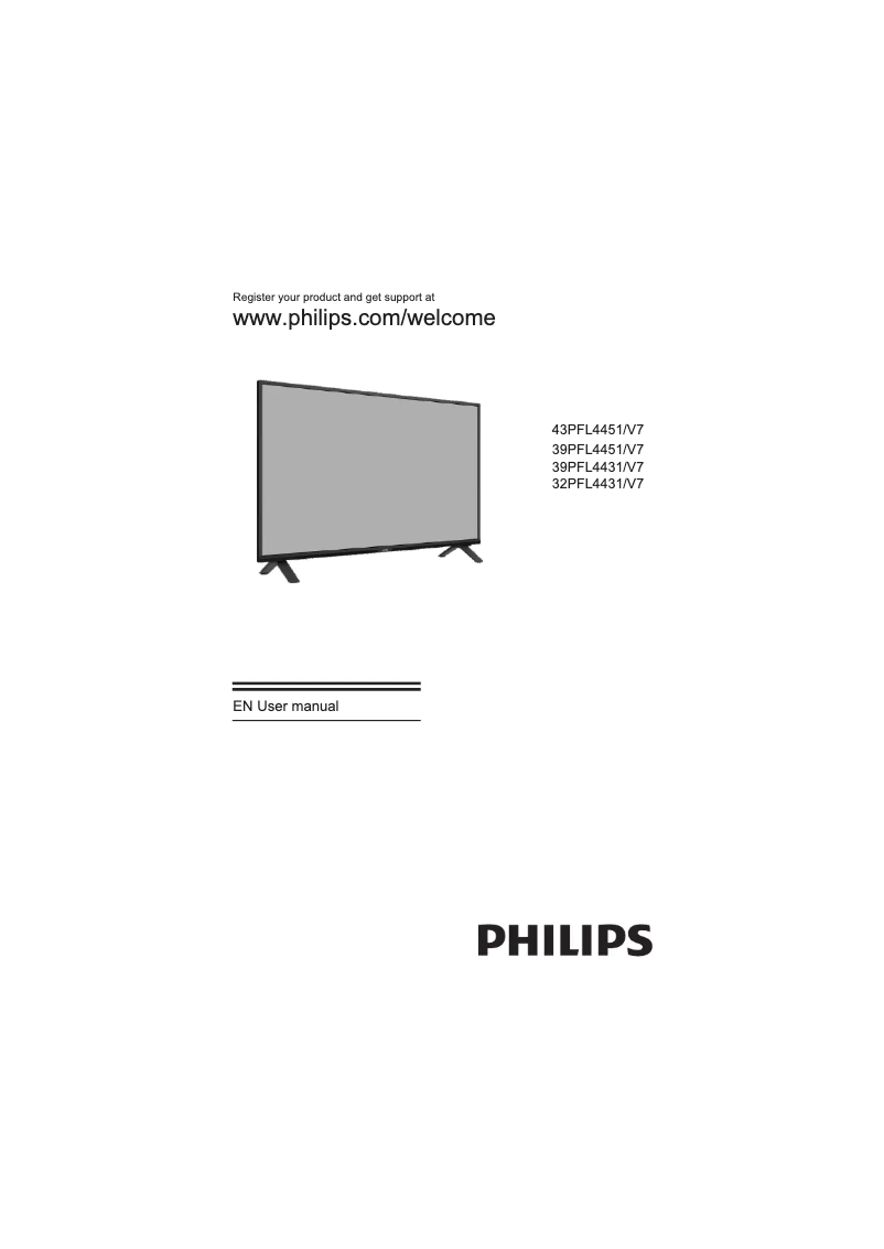 Page 1 de la notice Manuel utilisateur Philips 4000 series 39PFL4451
