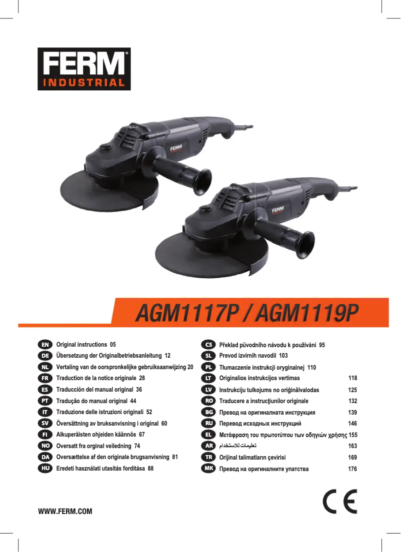 Page 1 de la notice Manuel utilisateur Ferm AGM1119P