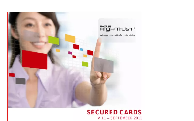 Page 1 de la notice Manuel utilisateur Evolis R4231