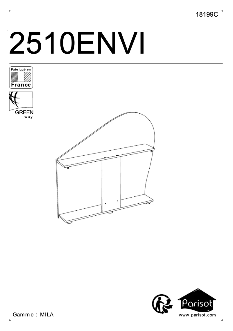 Image de la première page du manuel de l'appareil Mila 2510ENVI