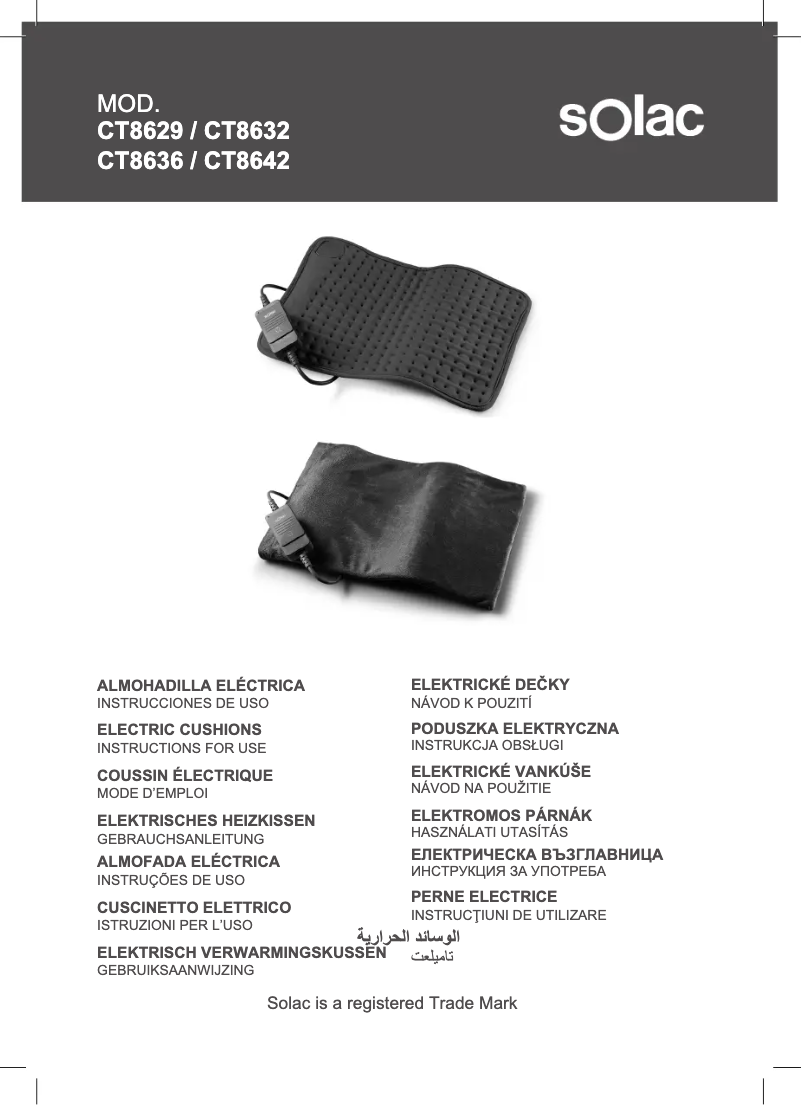 Página 1 del manual Manual de usuario Solac CT8636