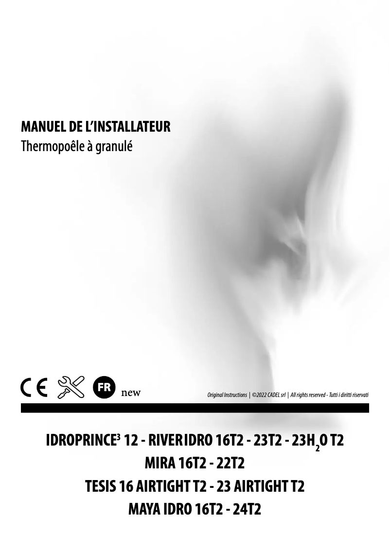 Page 1 de la notice Guide d'installation Cadel Maya Idro 16