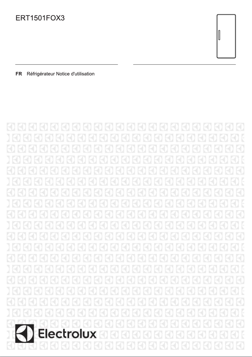Page 1 de la notice Manuel utilisateur Electrolux ERT1501FOX3