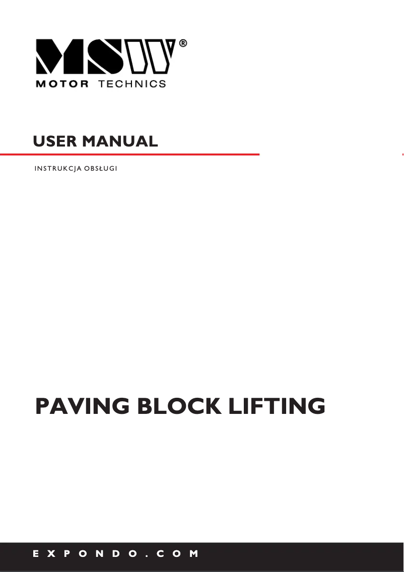 Page 1 de la notice Manuel utilisateur MSW MSW-LC 300HM