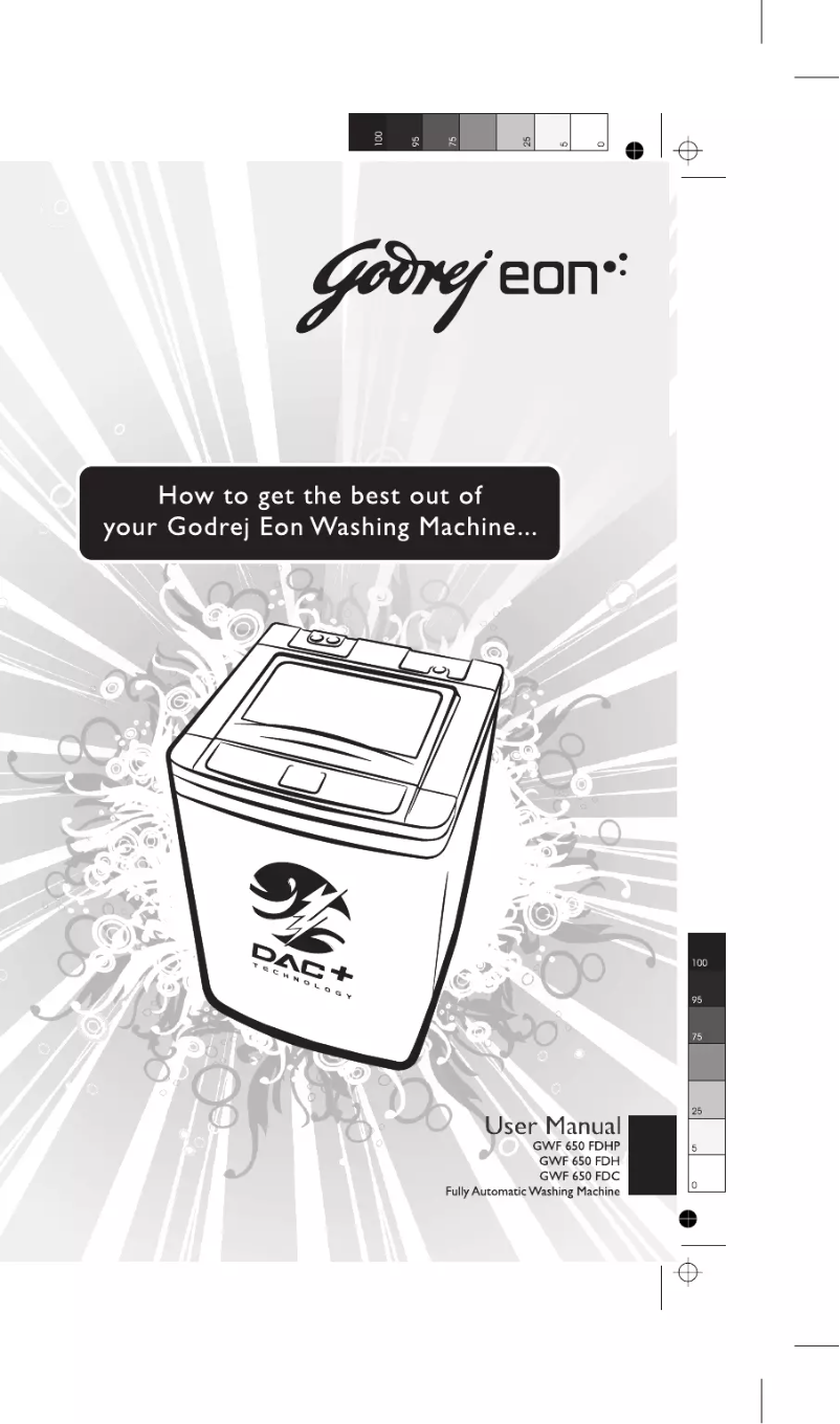 Page n°1 - Manuel utilisateur Godrej GWF 650 FDH