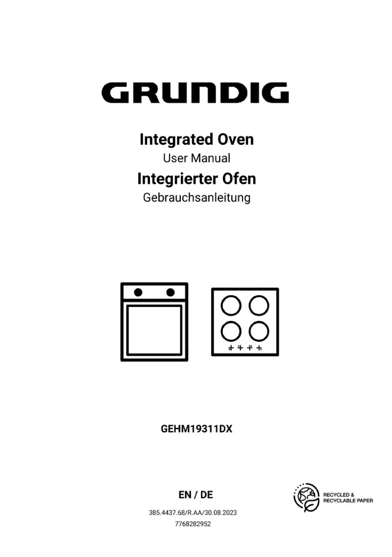 Page n°1 - Manuel utilisateur Grundig GEHM19311DX
