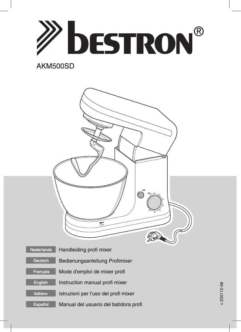Page n°1 - Manuel utilisateur Bestron AKM500SD