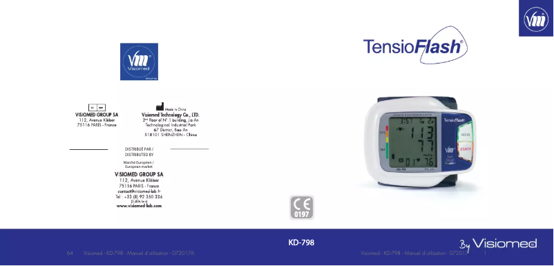 Image de la première page du manuel de l'appareil KD-798