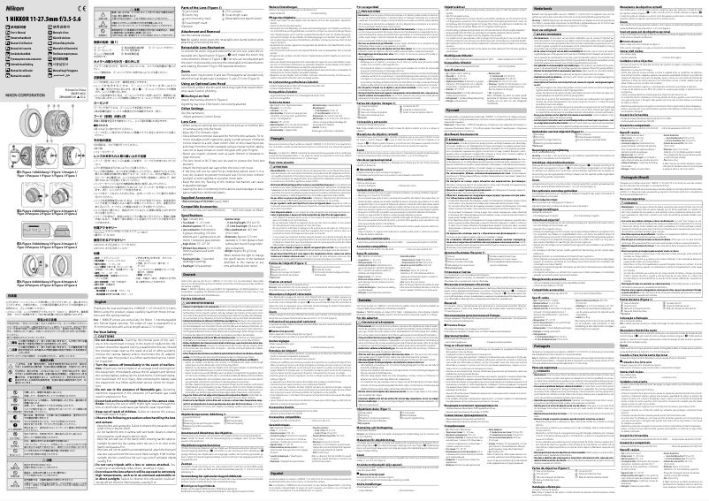 Page 1 de la notice Manuel utilisateur Nikon 1 NIKKOR 11-27.5mm f/3.5-5.6