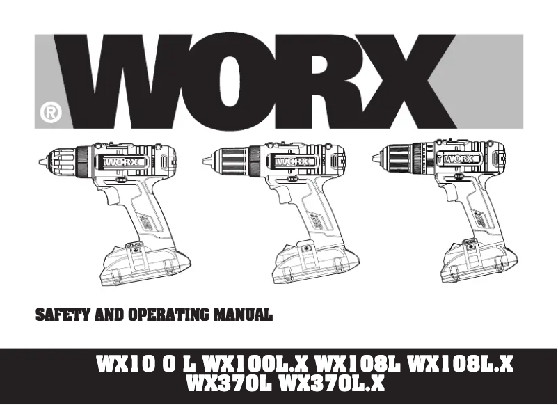 Page n°1 - Manuel utilisateur Worx WX370L