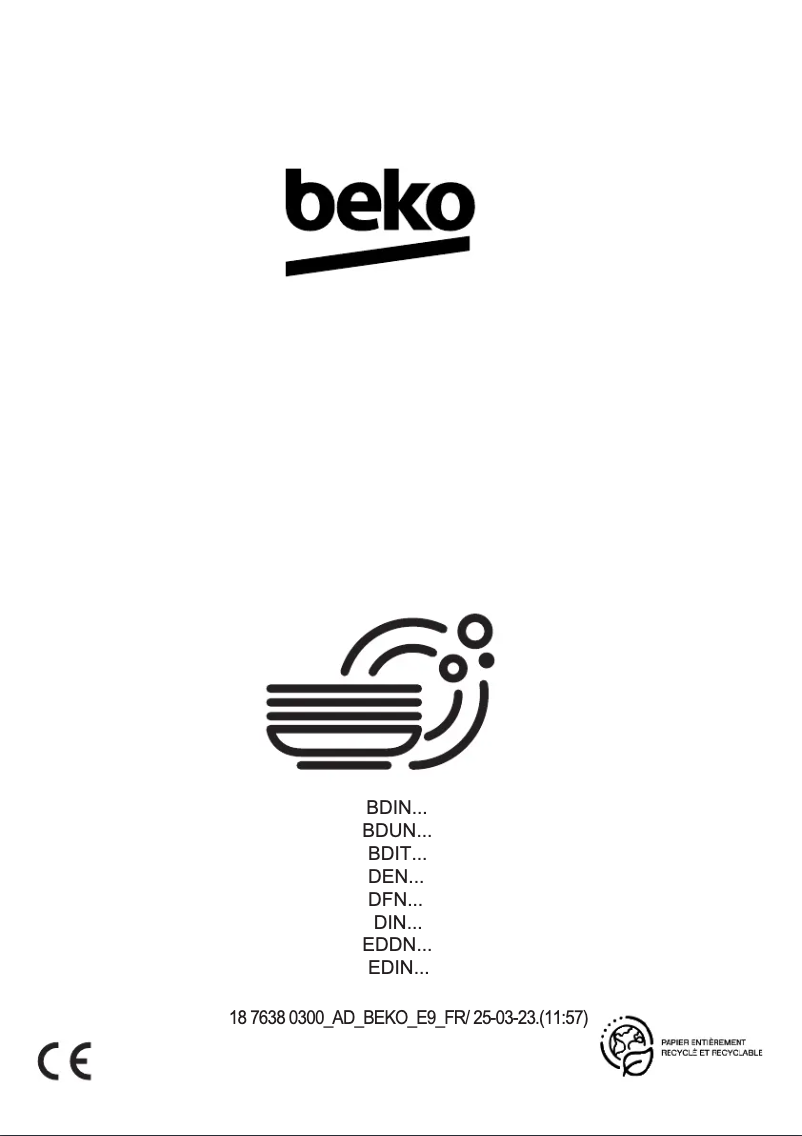 Page n°1 - Manuel utilisateur Beko BDIN38440