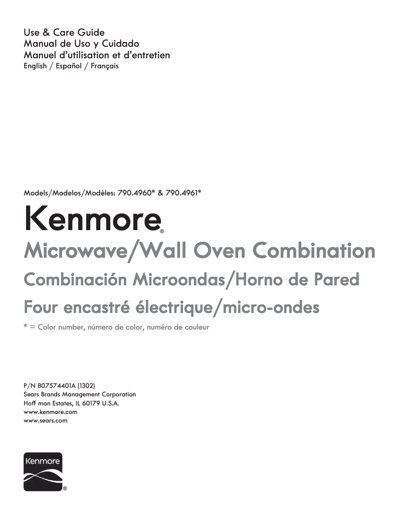 Image de la première page du manuel de l'appareil 790.49619