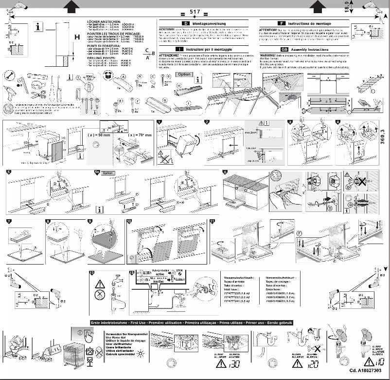 Page n°1 - Guide d'installation Electrolux GA55LISW
