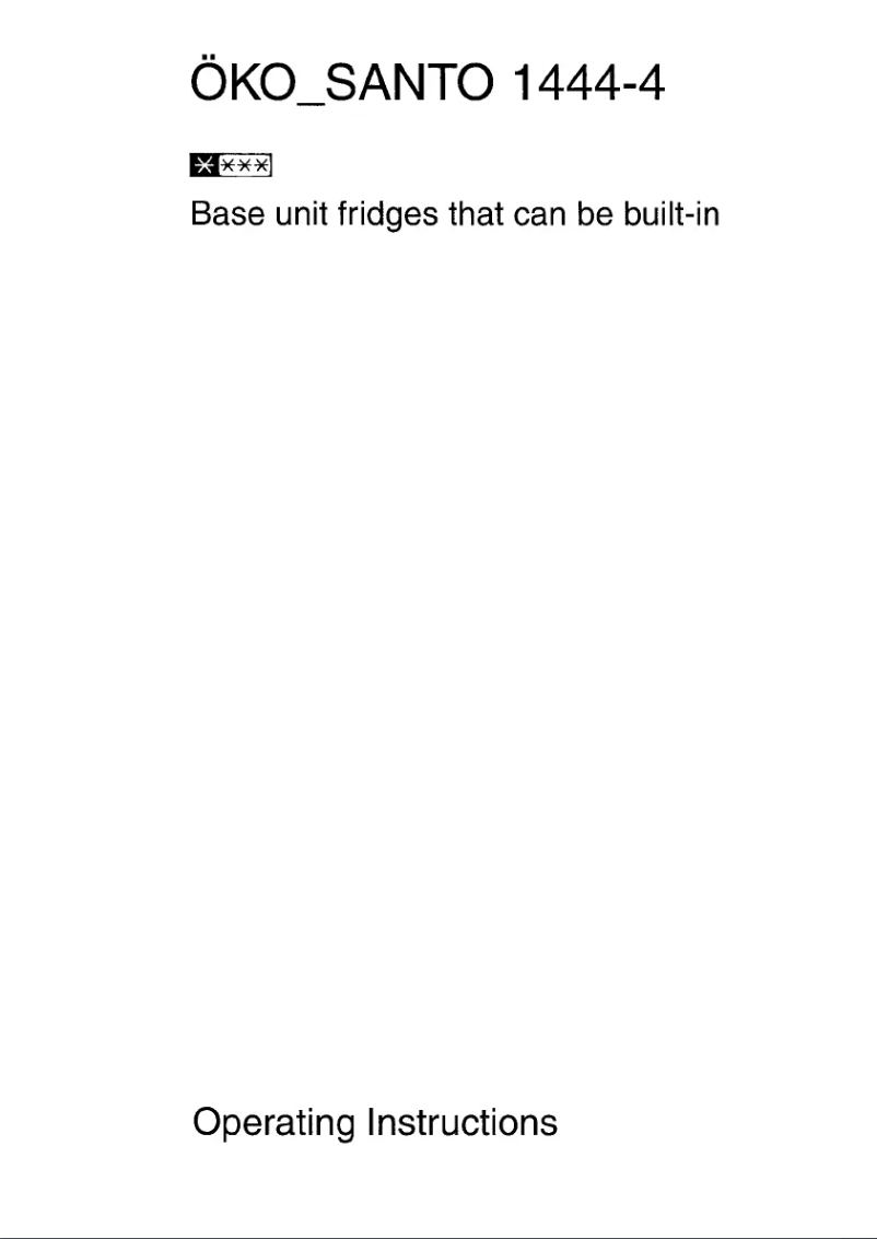 Page 1 de la notice Manuel utilisateur AEG Santo 1444-4 iU