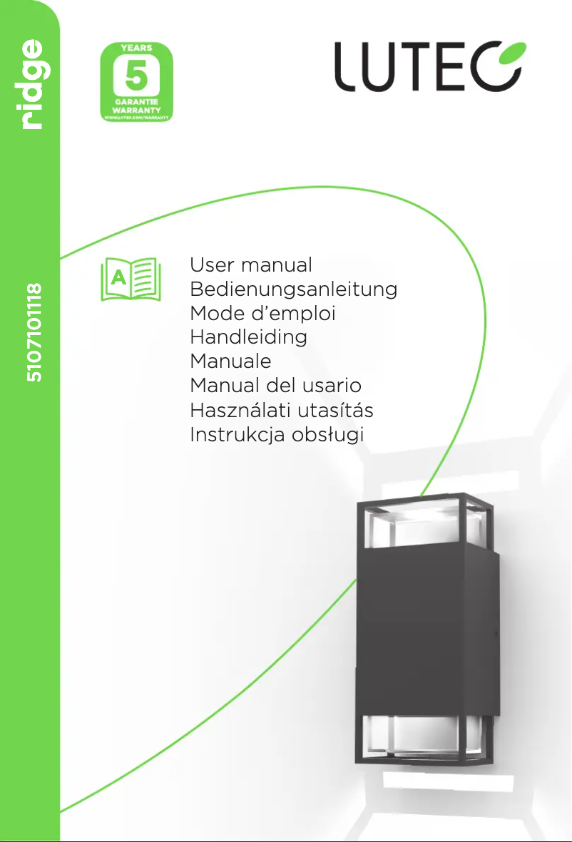 Image de la première page du manuel de l'appareil Ridge
