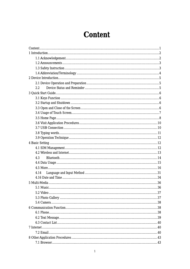 Page n°1 - Manuel utilisateur Lava Ivory M4