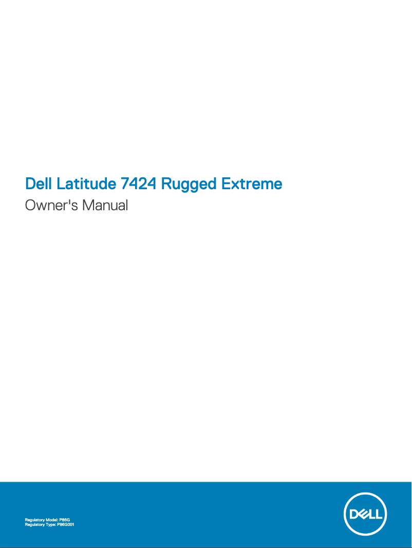 Page 1 de la notice Manuel utilisateur Dell Latitude 7424 Rugged Extreme