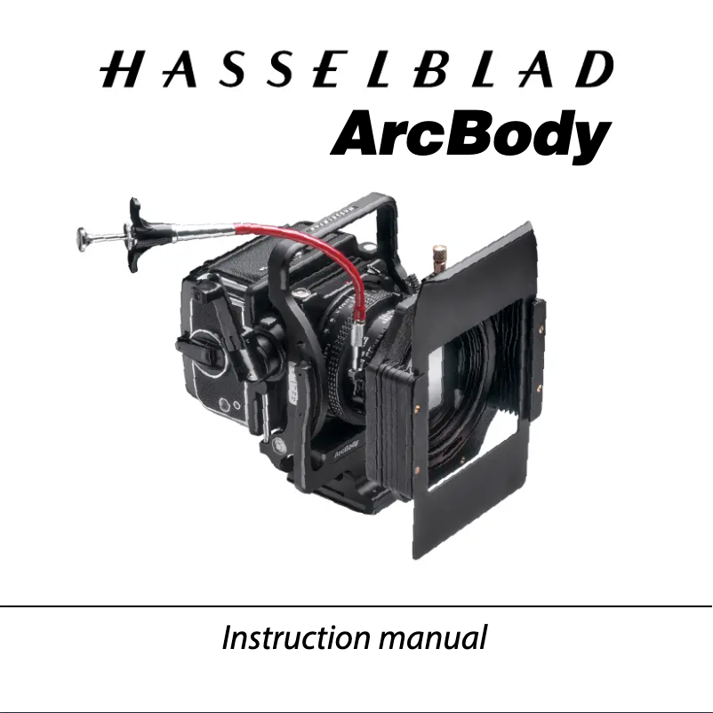Page n°1 - Manuel utilisateur Hasselblad ArcBody
