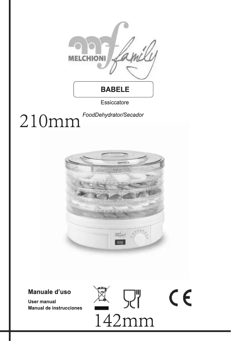 Page 1 de la notice Manuel utilisateur Melchioni Babele 118320000