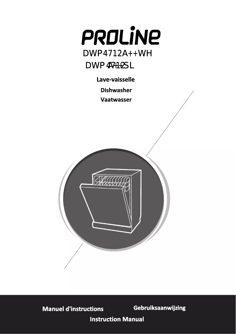Page n°1 - Manuel utilisateur Proline DWP 4712 A++ WH