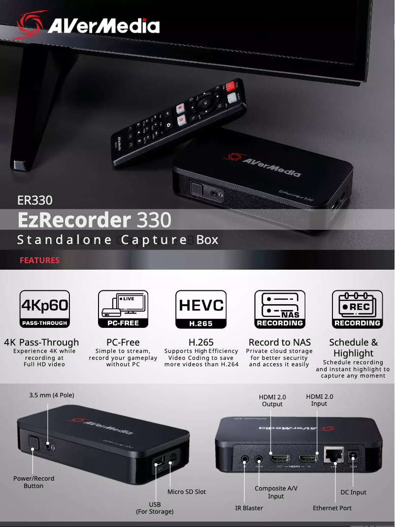 Image de la première page du manuel de l'appareil Live Streamer CAP 4K BU113