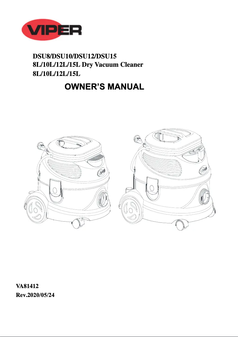 Image de la première page du manuel de l'appareil DSU15