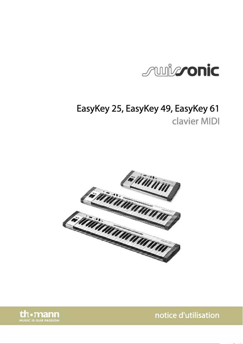 Page n°1 - Manuel utilisateur Swissonic EasyKey 61