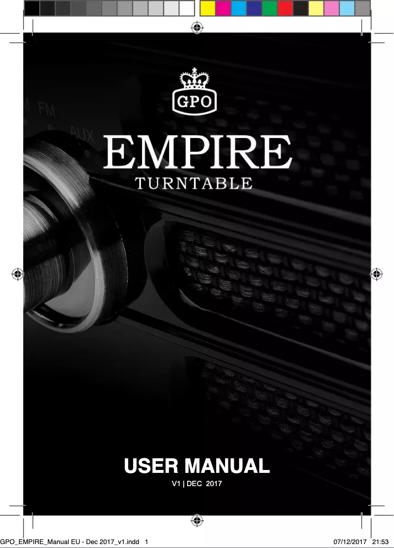 Page 1 de la notice Manuel utilisateur GPO Empire