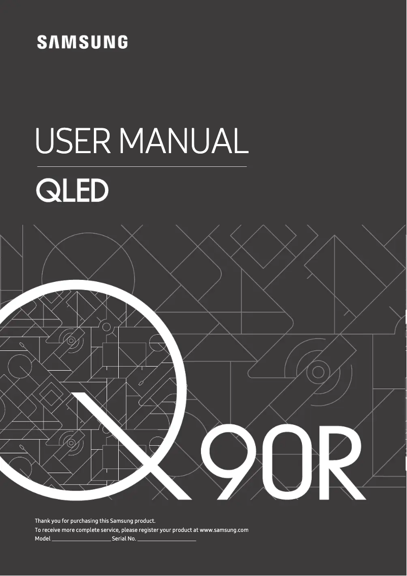 Image de la première page du manuel de l'appareil QE75Q90RAT