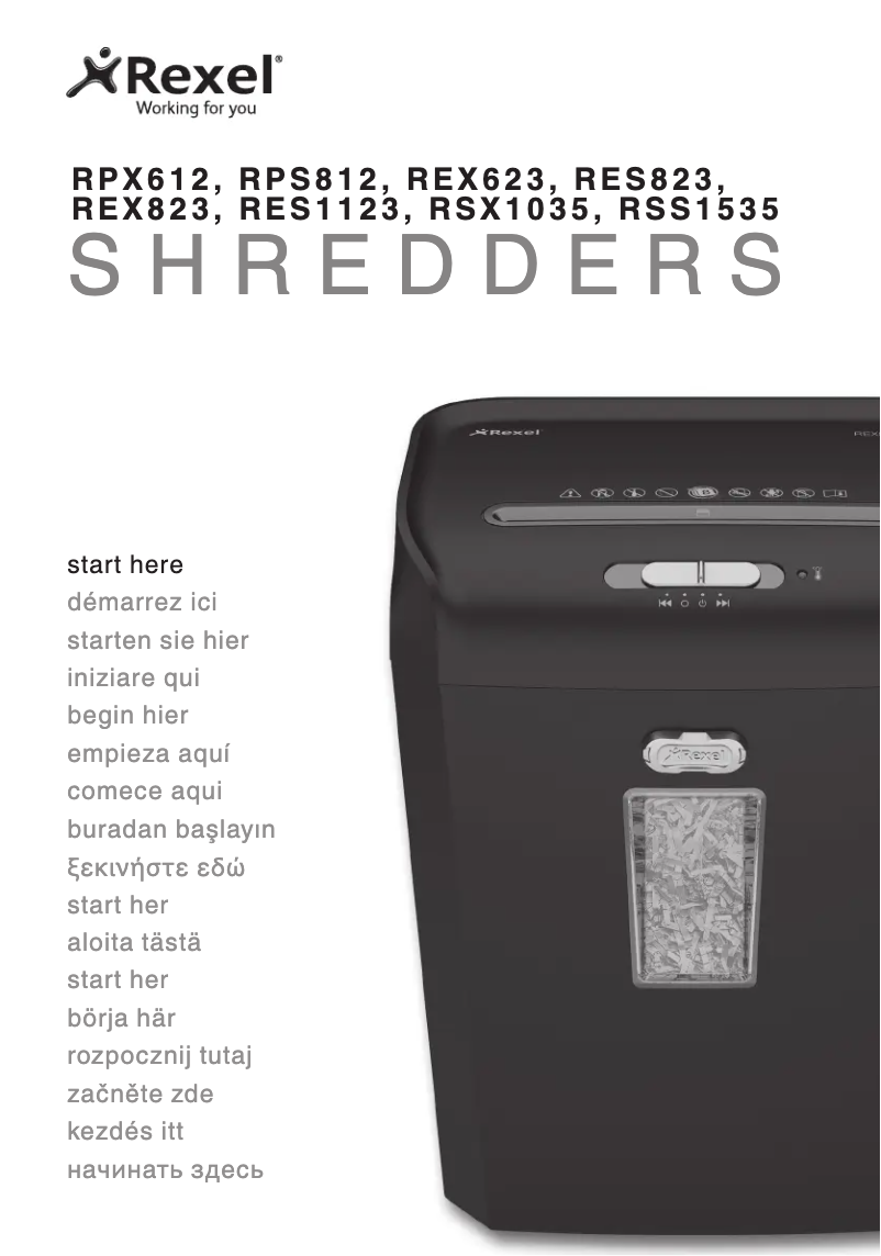 Page n°1 - Manuel utilisateur Rexel Promax REX623