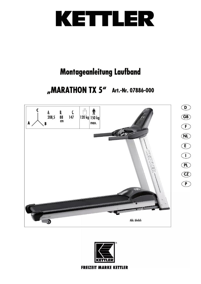 Image de la première page du manuel de l'appareil Marathon TX5