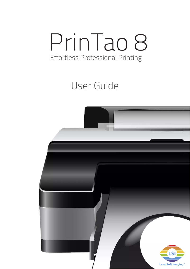 Page 1 de la notice Manuel utilisateur LaserSoft Imaging PrinTao 8