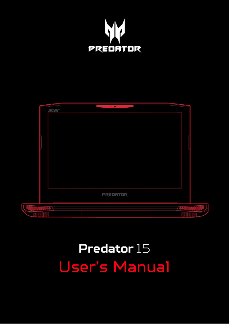 Página 1 del manual Manual de usuario Acer Predator 15