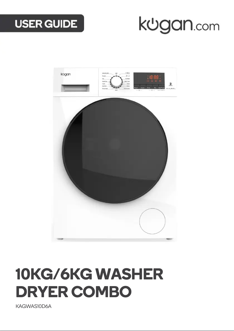 Page 1 de la notice Manuel utilisateur Kogan KAGWAS10D6A