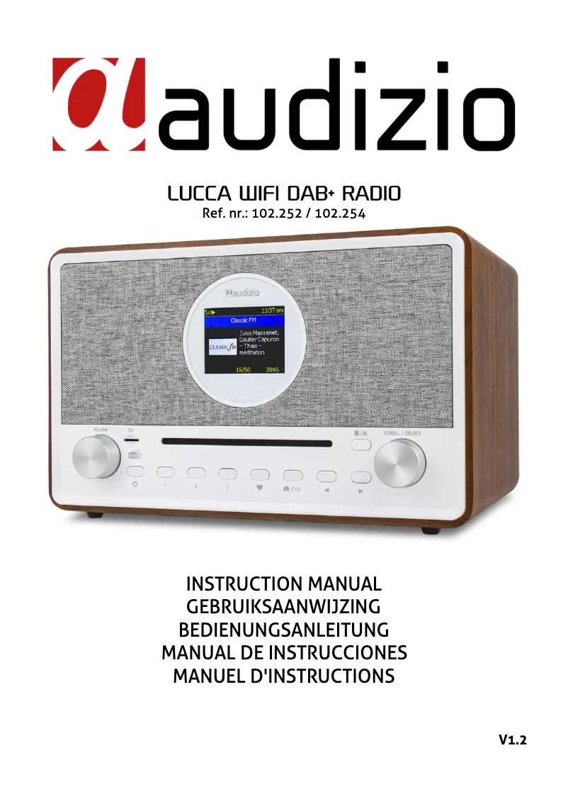Page 1 de la notice Manuel utilisateur Audizio Lucca