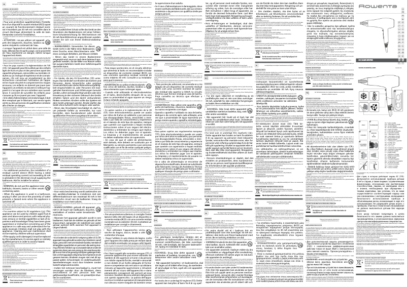 Page 1 de la notice Manuel utilisateur Rowenta Studio Dry CV5830