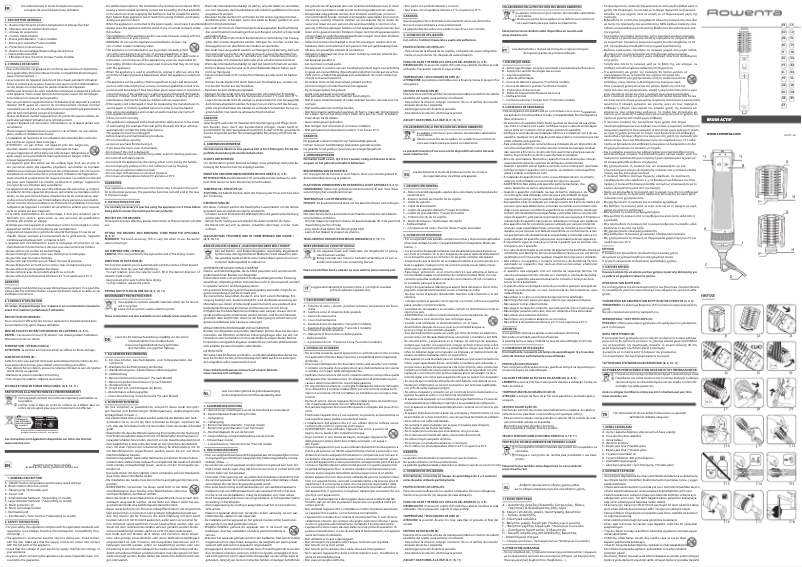 Page 1 de la notice Manuel utilisateur Rowenta Brush Activ Beauty CF9530