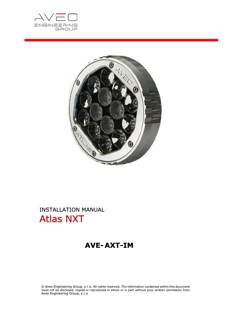 Image de la première page du manuel de l'appareil AVE-RBXTACR-D01