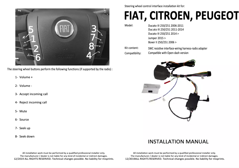 Page n°1 - Manuel utilisateur Alpine APF-S101FI